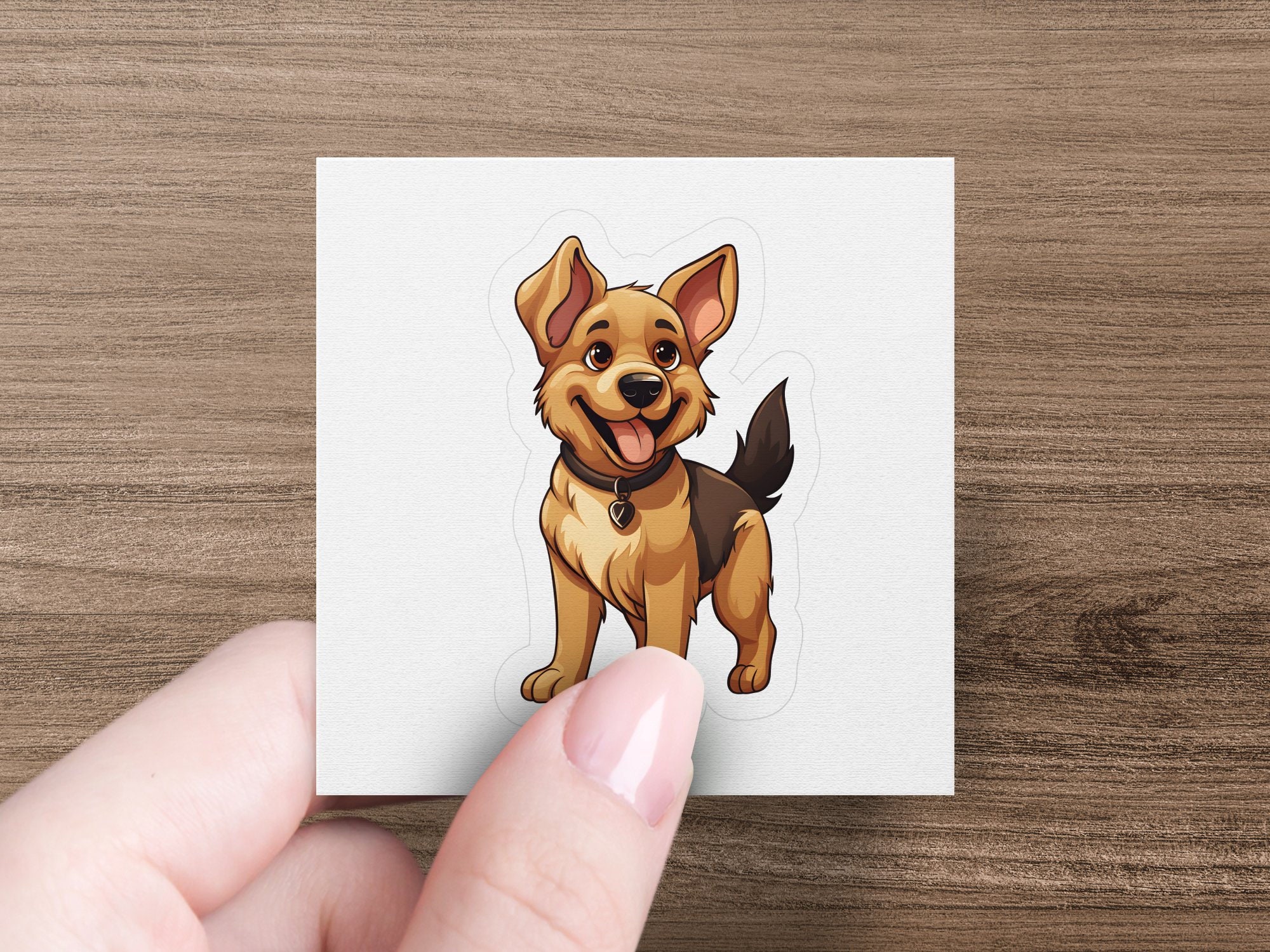 K9 Police Dog Decal - German Shepherd Paw Print Sticker (Gold, 4 Inch)