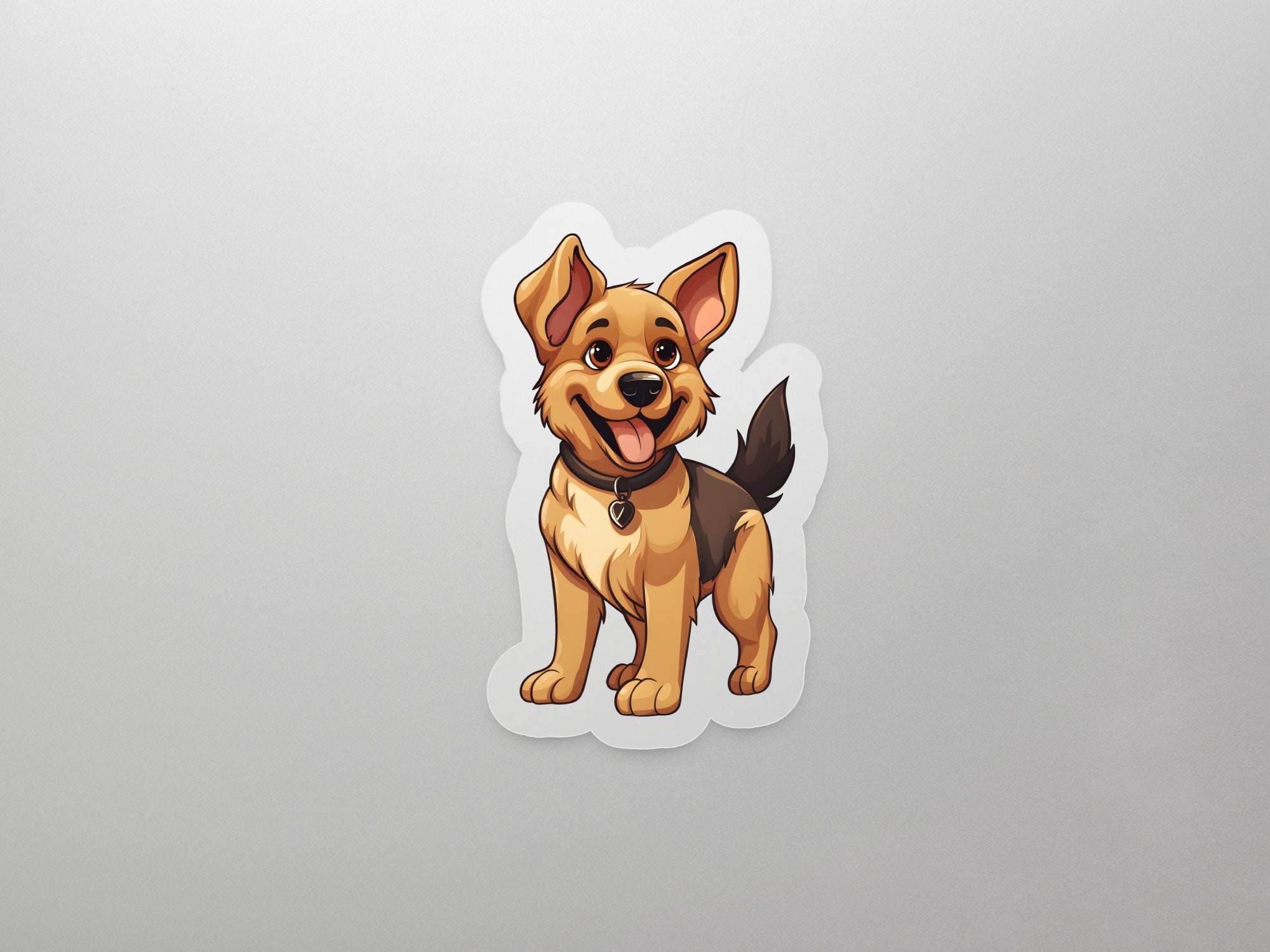 K9 Police Dog Decal Sticker - German Shepherd Paw Print In Multiple Colors