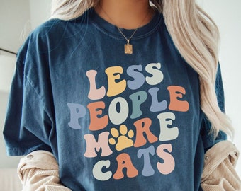 Cat Mom Shirt Floral Cat Shirt Purr Shirt Cat Mom Floral Cat Tee Cat Lover Shirt Animal Lover Tee Cat Lovers Shirt Gift for Mom Gift for Dad