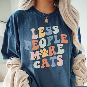 Cat Mom Shirt Floral Cat Shirt Purr Shirt Cat Mom Floral Cat Tee Cat Lover Shirt Animal Lover Tee Cat Lovers Shirt Gift for Mom Gift for Dad