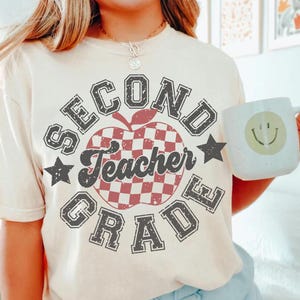 Comfort Colors® Second Grade Teacher Shirt Second Grade Shirt Custom Second Grade Tshirt 2nd Grade Team Personalized Teacher 2nd Grade Shirt