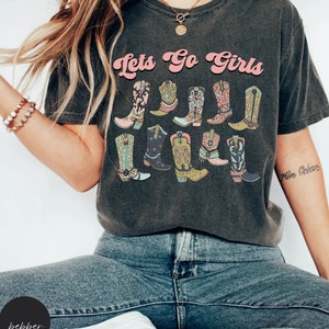Disco Cowgirl Lets Go Girls Cowgirl Shirt Lets Go Girls Shirt Disco Cowgirl Bachelorette Cowgirl Space Cowgirl Nashville Bachelorette
