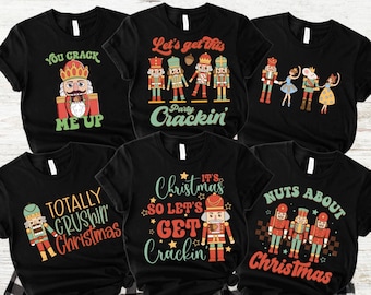 Matching Family Christmas Shirts, Nutcracker Matching Christmas Outfits,Funny Group Christmas Tshirts,Holiday Tshirts,Xmas Mom Dad Kids Tees
