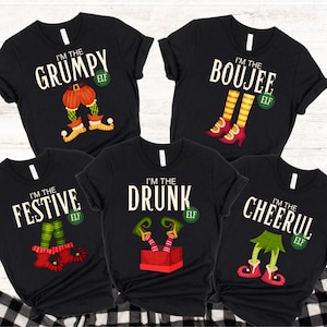 Elf Family Christmas Shirt, Family Christmas Pajamas, Matching Family Shirts, Christmas Gifts, Personalized Elf Shirt, Matching Christmas