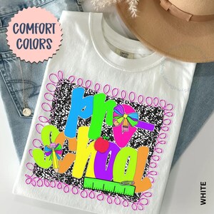 Pre-K Teacher Shirt Comfort Colors® Pre K Shirt, Preschool Teacher Back to School Shirts PreK Teacher Tee Pre K Teacher Appreciation Gift