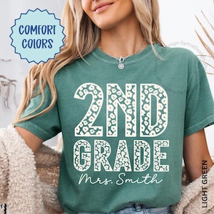 Comfort Colors Second Grade Teacher Shirt, 2nd Grade Teacher Shirt, 2nd Grade T-Shirt, Second Grade TShirt, Second Grade Teacher Gifts