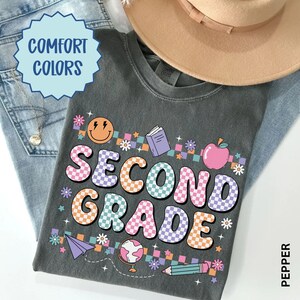 Comfort Colors Second Grade Teacher Shirt, 2nd Grade Teacher Shirt, 2nd Grade T-Shirt, Second Grade TShirt, Second Grade Teacher Gifts