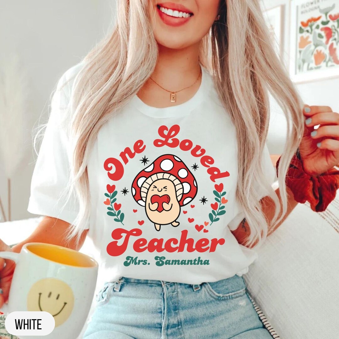 Custom teacher valentine shirts valentines day shirt for women one