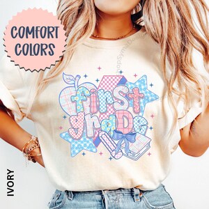 1st Grade Teacher Shirt, Comfort Colors® First Grade Teacher Shirts, Custom Teacher Shirt First Grade Matching T- Shirts Teacher Team Shirts