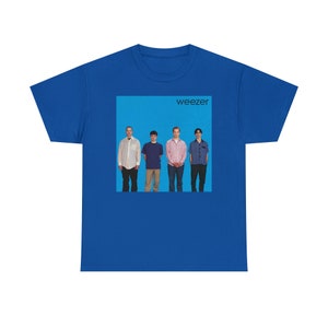 Weezer Shirt Blue Album - Etsy UK