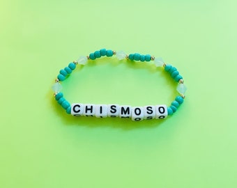 Chismoso bracelet | beaded word bracelet | spanish