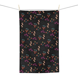 Winter Berries Soft Tea Dish Towel