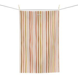 Striped Retro Boho Warm Soft Tea Towel