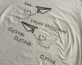 Paper Airplanes Flying - Heart Trail Shirt