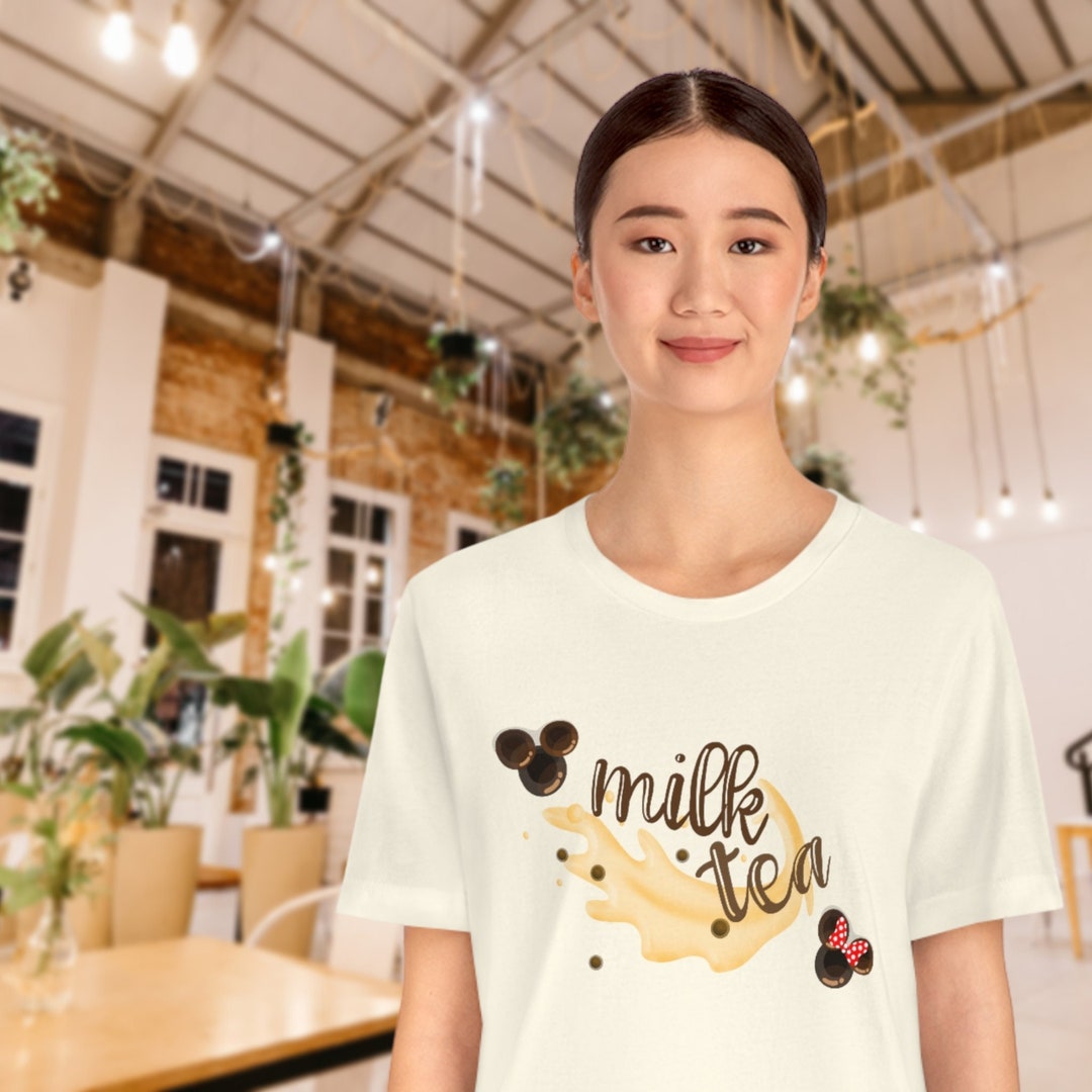 Milk Tea Boba Splash Shirt disney Inspired Etsy