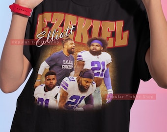 Ezekiel Elliott Vintage Unisex Hemd, Vintage Ezekiel Elliott T-Shirt für Sie & Ihn, Ezekiel Elliott Sweatshirt, Express Versand verfügbar