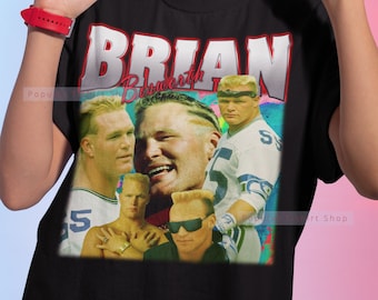 Brian Bosworth #44 Seattle Seahawks Custom Sewn Football Jersey - Sizes S To 3XL, Blue, Made In Philippines