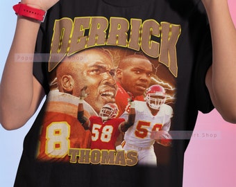 Derrick Thomas Vintage Unisex Shirt, Vintage Derrick Thomas TShirt For Him and Her, Derrick Thomas SweatShirt, Express Shipping Available