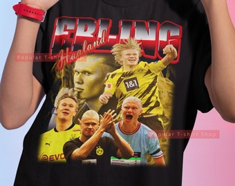 Erling Haaland Vintage Unisex Shirt, Vintage Erling Haaland TShirt For Him and Her, Erling Haaland SweatShirt, Express Shipping Available