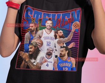 Camiseta unisex vintage de Steven Adams, regalo para él y para ella, sudadera de Steven Adams, envío exprés disponible.
