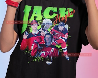 Jack Hughes Vintage Unisex Shirt, Vintage Jack Hughes TShirt Gift For Him and Her, Jack Hughes SweatShirt, Express Shipping Available