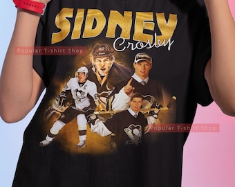 Camiseta vintage unissex do Sidney Crosby, camiseta vintage do Sidney Crosby, presente para ele e para ela, moletom do Sidney Crosby, entrega expressa disponível.