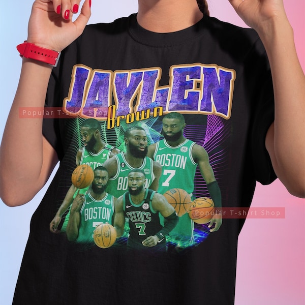 Jaylen Brown Vintage Unisex Shirt, Vintage Jaylen Brown TShirt Gift For Him and Her, Jaylen Brown SweatShirt, Express Shipping Available