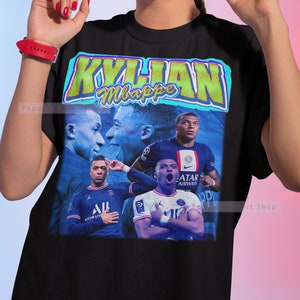 Kylian Mbappe vintage uniseks shirt, vintage Kylian Mbappe T-shirt cadeau voor hem en haar, Kylian Mbappe-sweater, expresverzending beschikbaar