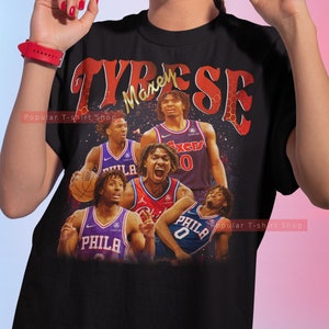 Tyrese Maxey 76ers City Edition Jersey Comic Art PRINT -  New Zealand