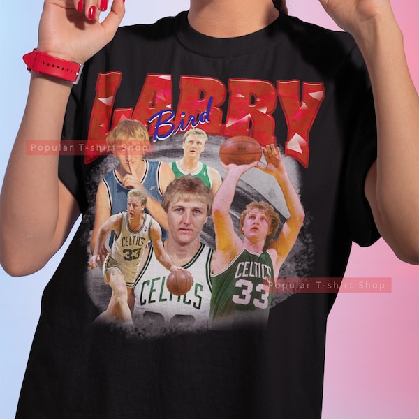 Larry Bird Tshirt Etsy