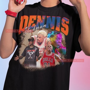 Dennis Rodman Vintage Unisex Shirt, Vintage Dennis Rodman TShirt Gift For Him and Her, Dennis Rodman SweatShirt, Express Shipping Available