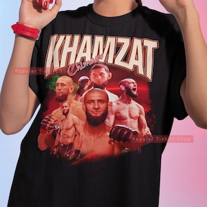 Khamzat Chimaev Vintage Unisex Shirt, Vintage Khamzat Chimaev TShirt For Him and Her, Khamzat Chimaev SweatShirt, Express Shipping Available