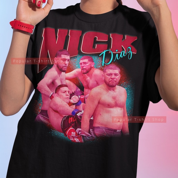 Nick Diaz Vintage Unisex Shirt, Vintage Nick Diaz TShirt Gift For Him and Her, Best Nick Diaz SweatShirt, Express Shipping Available