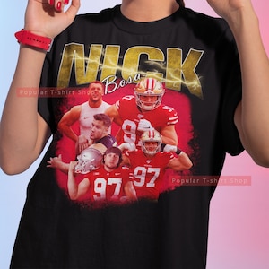 Nick Bosa Vintage Unisex Shirt, Vintage Nick Bosa TShirt Gift For Him and Her, Best Nick Bosa SweatShirt, Express Shipping Available