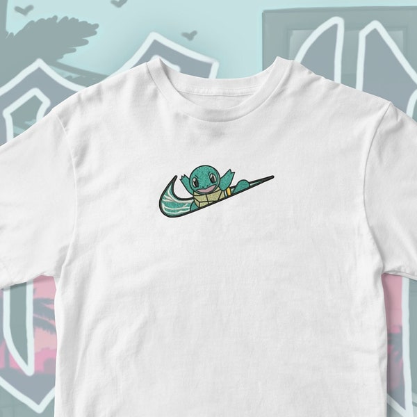 Squirtle geborduurd T-shirt-Pokemon