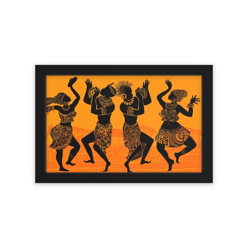 African Dancers Poster African Wall Art African Wall Poster African