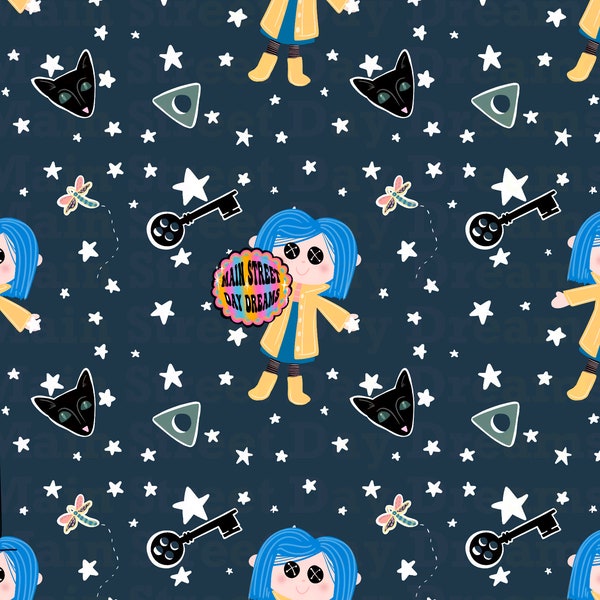 Coraline Seamless Pattern - Etsy