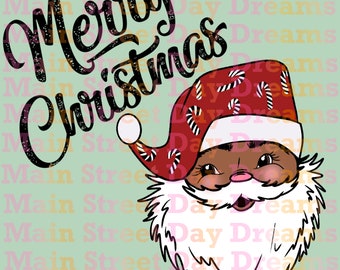 Merry Christmas Santa PNG instant Download graphic 2 Pack