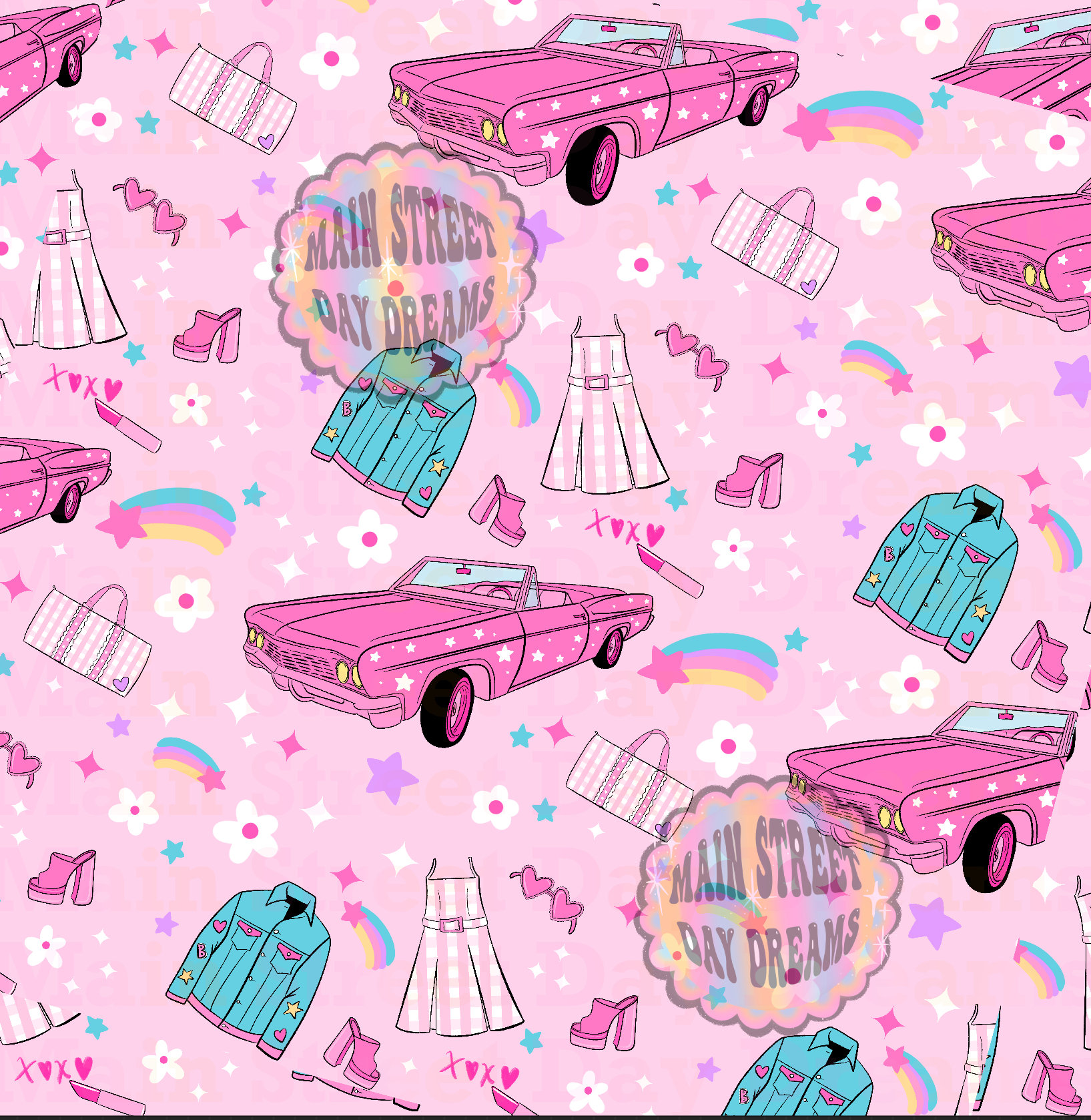 Barbie Seamless Pattern DIGITAL ONLY Etsy