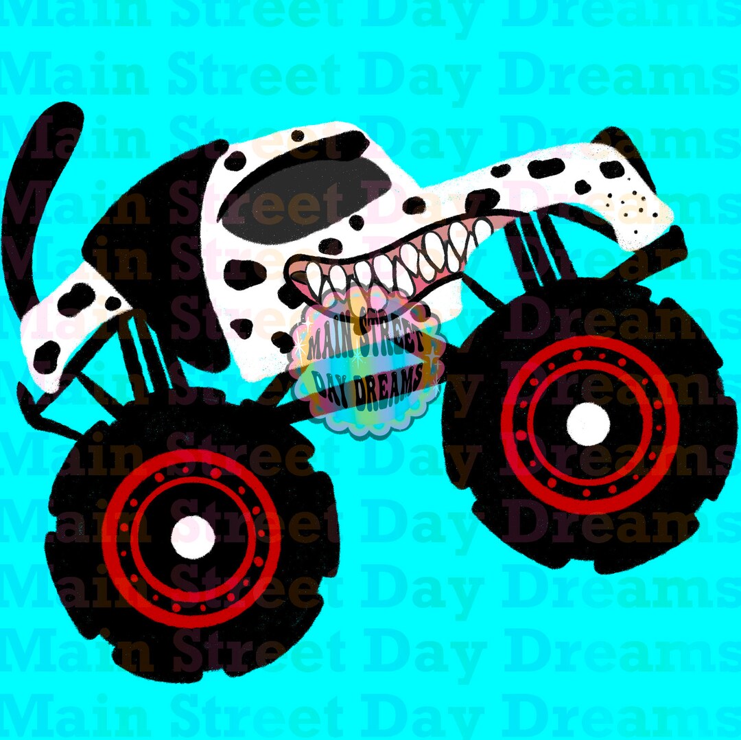 Monster Truck Mutt Png Graphic DIGITAL ONLY Etsy