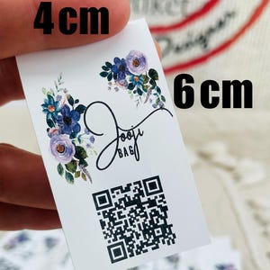 4x6cm custom satin tag pink heart with flowers,SEWING LABELS,folded labels,custom quilt labels,baby quilt labels