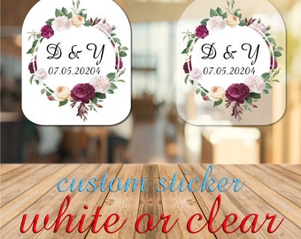 Custom Labels Stickers - Party Labels, Logo Labels, Bottle Labels, Wedding Stickers, Personalized Labels, Business Stickers, Event Stickers