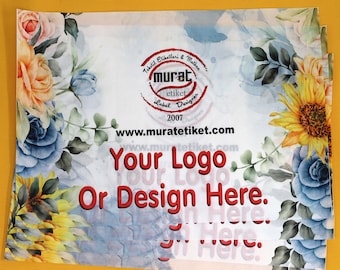 500pcsCUSTOM Tissue Paper + sticker, Personalized Tissue Paper, Custom Logo Tissue Paper, Personalized Gift Tissue,