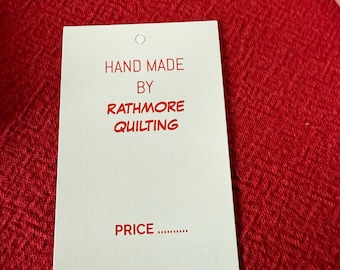 Etichette personalizzate da appendere 5 x 7 cm, etichette pronte per essere stampate, etichette personalizzate per abbigliamento, etichette per abbigliamento, cartellini dei prezzi personalizzati, etichette di identificazione del marchio, etichette kraft da appendere