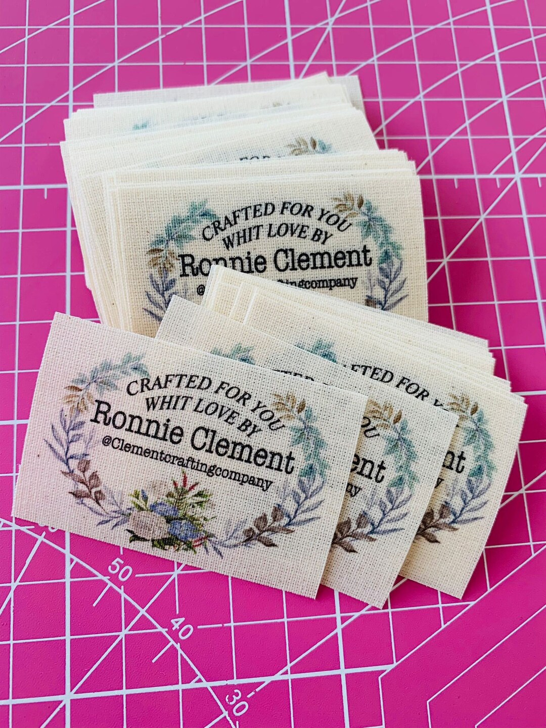 Iron on Clothing Labels,cotton Iron on Fabric Label, Flat Label Iron On