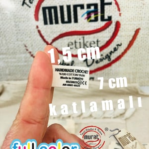 0.59 x 2.75インチの縫製ラベルまたはアイロンタグ、キルティングラベル、キルトパッチ、手作りラベル、布ラベル、ブランケットタグ、パーソナライズラベル、
