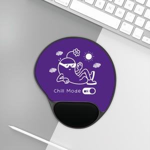 Alfombrilla ergonómica de espuma viscoelástica para ratón: reposamuñecas antiestrés