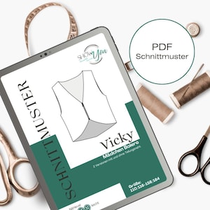 PDF Schnittmuster Girls Western Show Bolero Vicky, Ebook in Deutsch & Englisch