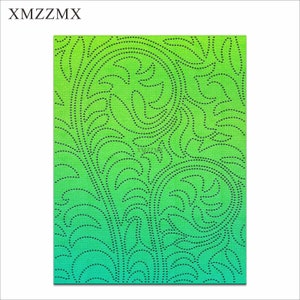 XMZZMX Blatt Hintergrund Brett Metall Stanzformen für Kartenherstellung Prägung Papier Die Schnitte Sets Handwerk Vorlagen Schablonen
