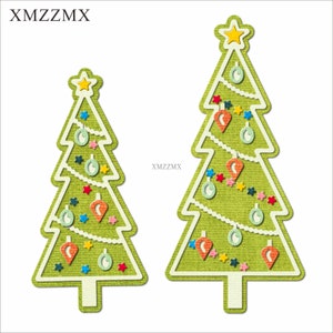 XMZZMX Fustelle in metallo per albero di Natale ombra per la realizzazione di cartoline Carta per goffratura Tagli fustellati Set Album Artigianato Modelli Stencil